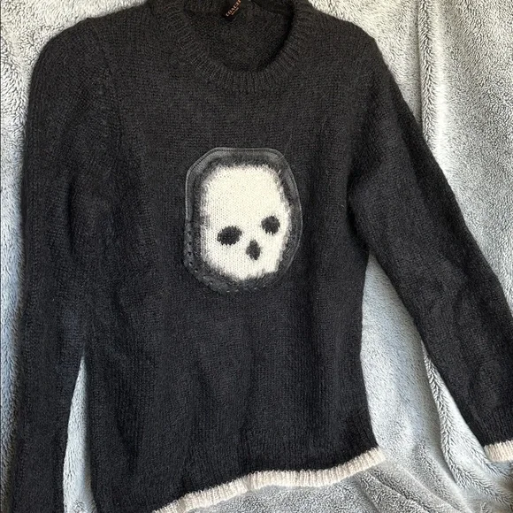 Coach Skull Intarsia Mohair Sweater - Picture 2 of 13
